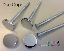 Mirror Screws with Polished Disc Caps